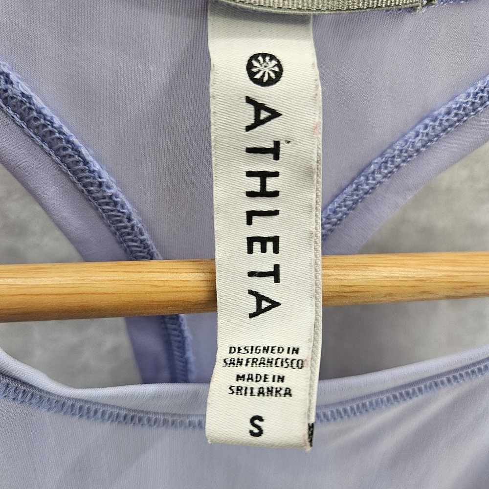 FABLETICS Lavendar Feather Tech Racerback Breathable Active Workout Tank Top - Picture 4 of 4